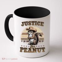 Justice For Peanut The Squirrel P地Ut Pnut Peanut Squirrel Coffee Mug thumb 0