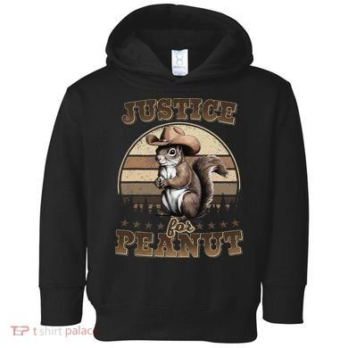 Justice For Peanut The Squirrel P地Ut Pnut Peanut Squirrel Toddler Hoodie