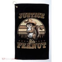 Justice For Peanut The Squirrel P地Ut Pnut Peanut Squirrel Golf Towel thumb 0