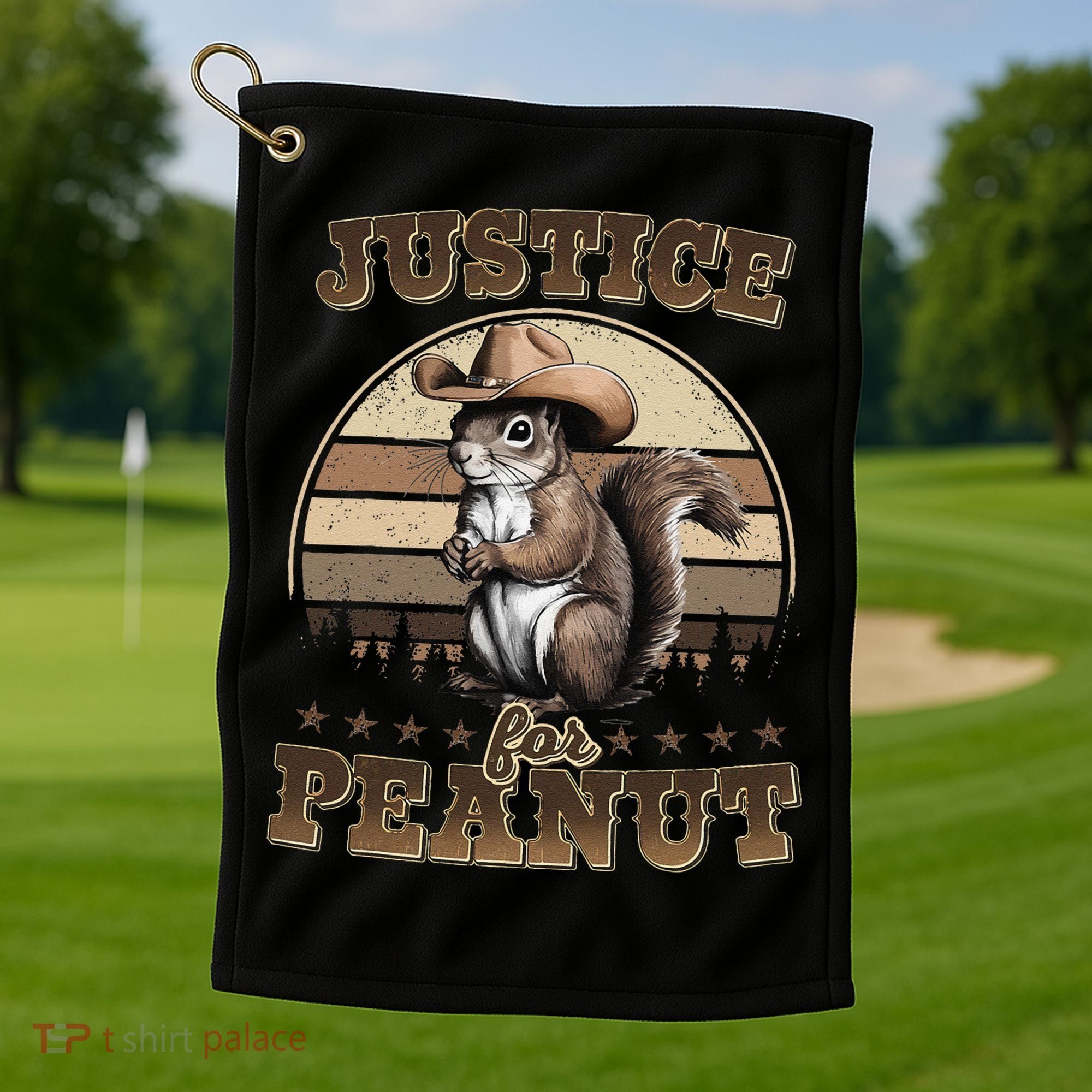 Justice For Peanut The Squirrel P地Ut Pnut Peanut Squirrel Golf Towel