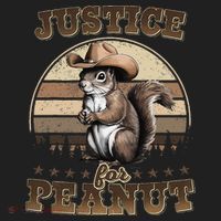 Justice For Peanut The Squirrel P地Ut Pnut Peanut Squirrel Golf Towel thumb 3