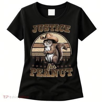 Justice For Peanut The Squirrel P地Ut Pnut Peanut Squirrel Women's T-Shirt