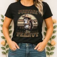 Justice For Peanut The Squirrel P地Ut Pnut Peanut Squirrel Women's T-Shirt thumb 2