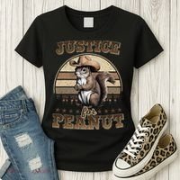 Justice For Peanut The Squirrel P地Ut Pnut Peanut Squirrel Women's T-Shirt thumb 3