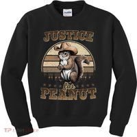 Justice For Peanut The Squirrel P地Ut Pnut Peanut Squirrel Kids Sweatshirt thumb 0