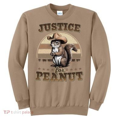 Justice For Peanut The Squirrel P地Ut Pnut Peanut Squirrel Sweatshirt