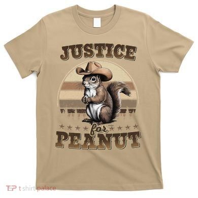 Justice For Peanut The Squirrel P地Ut Pnut Peanut Squirrel T-Shirt