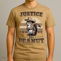 Justice For Peanut The Squirrel P地Ut Pnut Peanut Squirrel T-Shirt thumb 3
