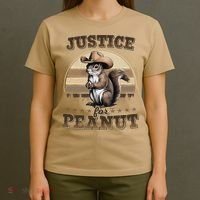 Justice For Peanut The Squirrel P地Ut Pnut Peanut Squirrel T-Shirt thumb 4