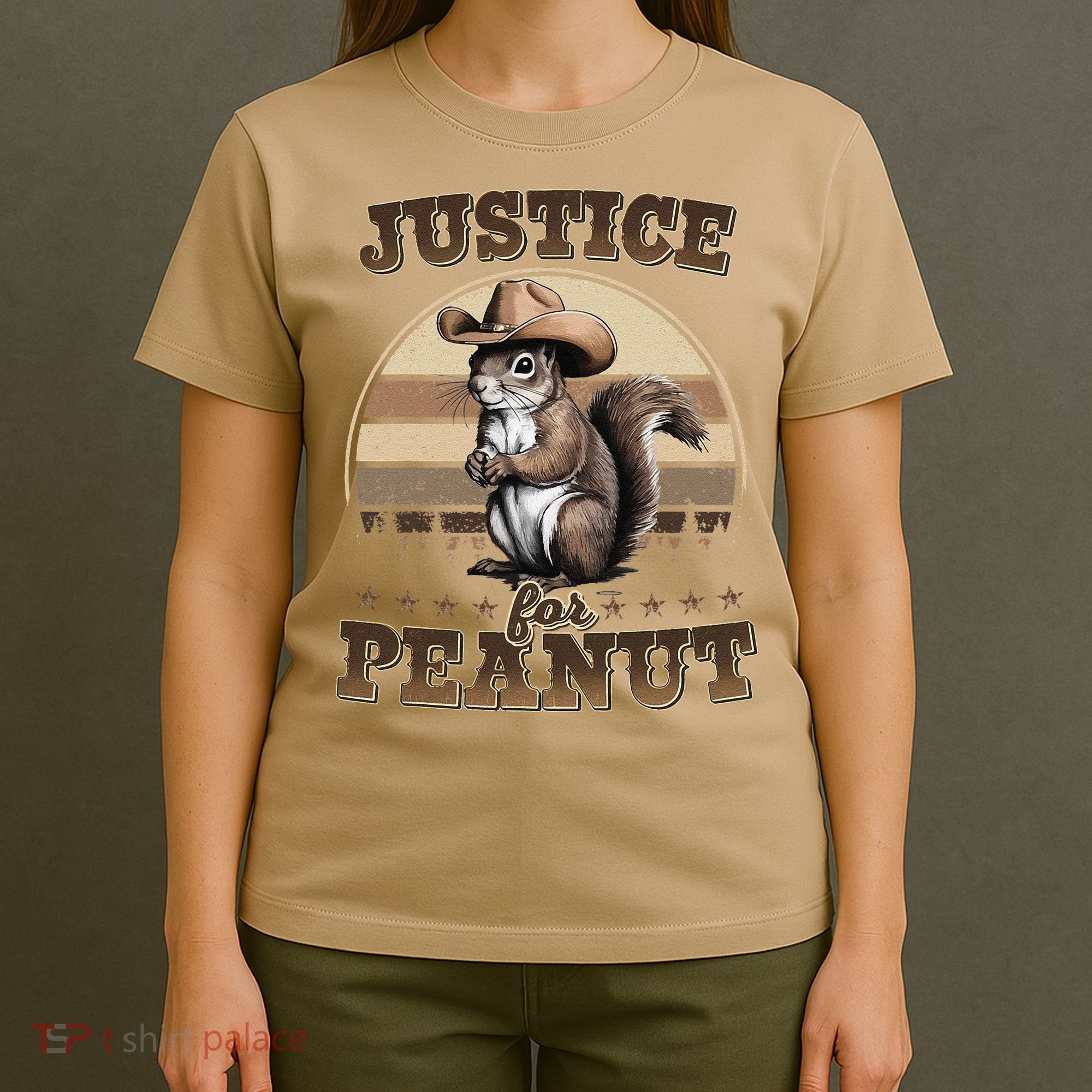 Justice For Peanut The Squirrel P地Ut Pnut Peanut Squirrel T-Shirt