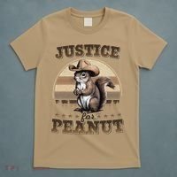 Justice For Peanut The Squirrel P地Ut Pnut Peanut Squirrel T-Shirt thumb 5