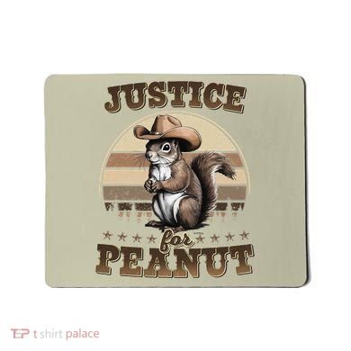Justice For Peanut The Squirrel P地Ut Pnut Peanut Squirrel Mousepad