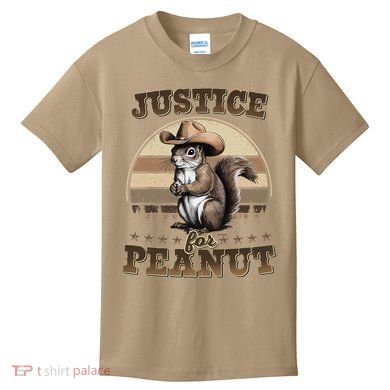 Justice For Peanut The Squirrel P地Ut Pnut Peanut Squirrel Kids T-Shirt