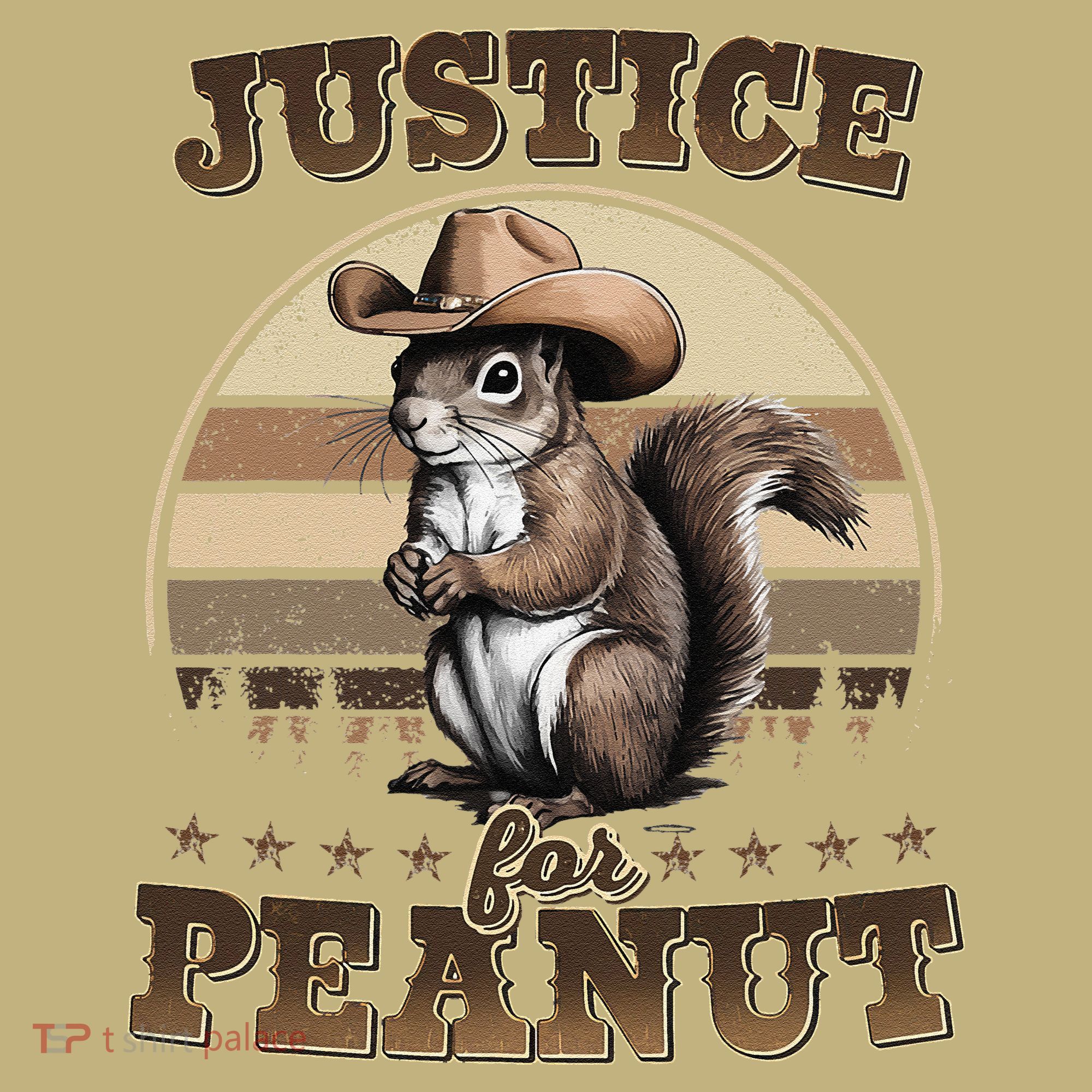 Justice For Peanut The Squirrel P地Ut Pnut Peanut Squirrel Kids T-Shirt
