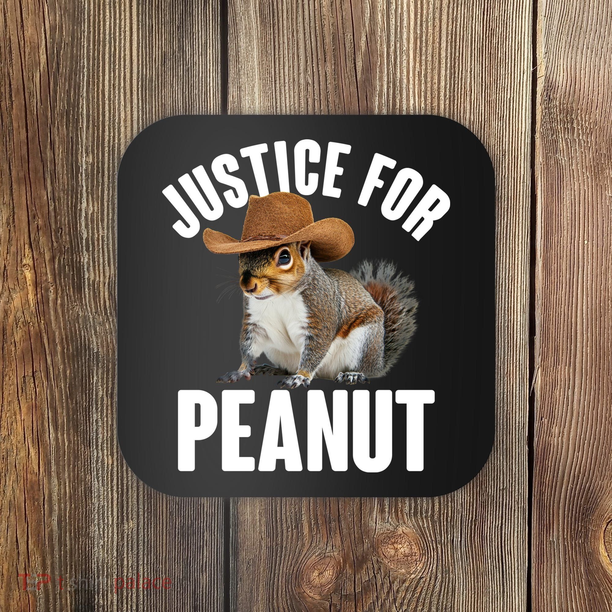 Justice For Peanut The Squirrel Coaster