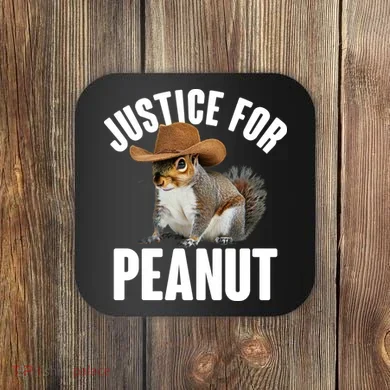 Justice For Peanut The Squirrel Coaster