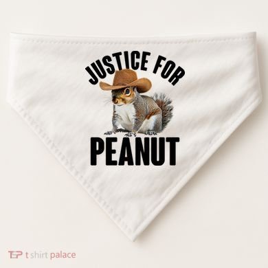 Justice For Peanut The Squirrel USA-Made Doggie Bandana