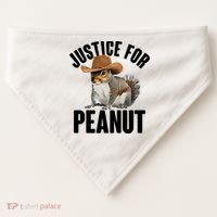 Justice For Peanut The Squirrel USA-Made Doggie Bandana thumb 0