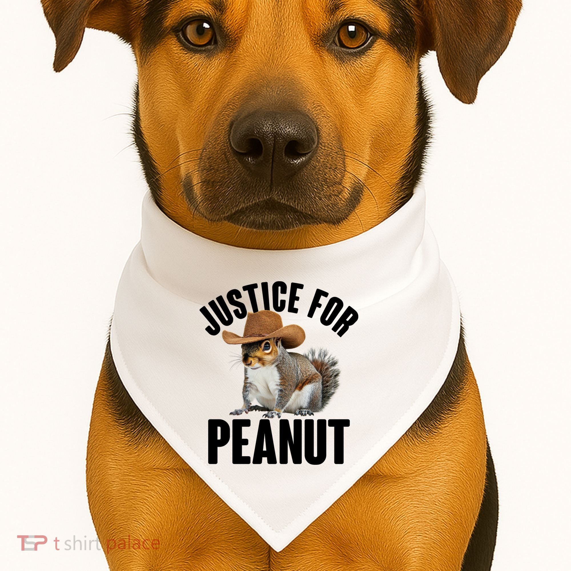 Justice For Peanut The Squirrel USA-Made Doggie Bandana