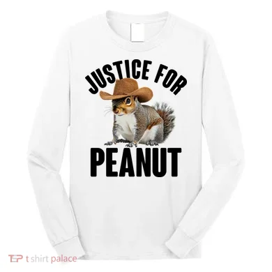 Justice For Peanut The Squirrel Long Sleeve Shirt