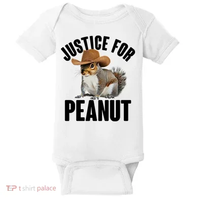 Justice For Peanut The Squirrel Baby Bodysuit