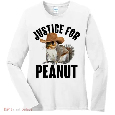 Justice For Peanut The Squirrel Women's Long Sleeve Shirt