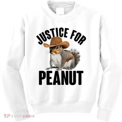 Justice For Peanut The Squirrel Kids Sweatshirt