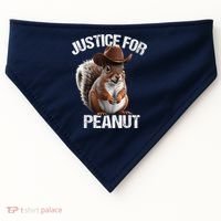 Justice For Peanut The Squirrel Cowboy Hat Peanut Squirrel USA-Made Doggie Bandana thumb 0