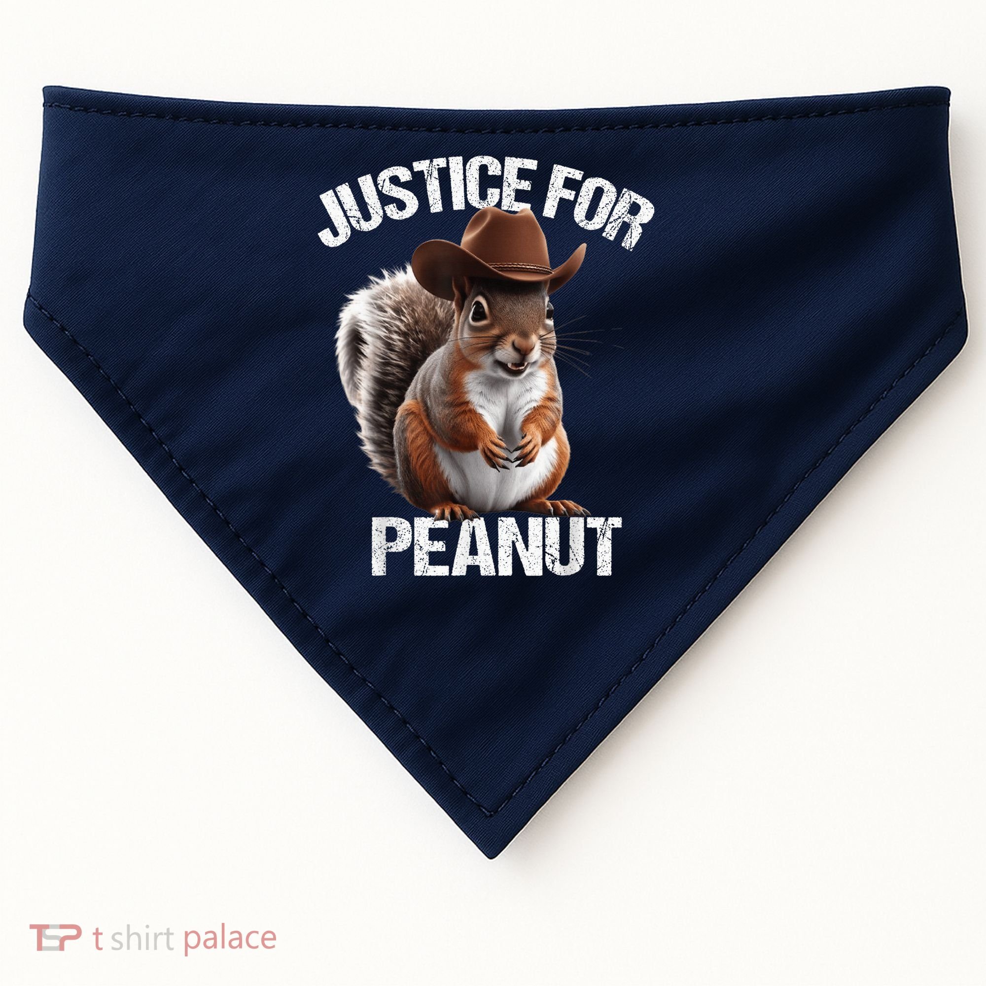 Justice For Peanut The Squirrel Cowboy Hat Peanut Squirrel USA-Made Doggie Bandana
