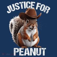 Justice For Peanut The Squirrel Cowboy Hat Peanut Squirrel T-Shirt thumb 7