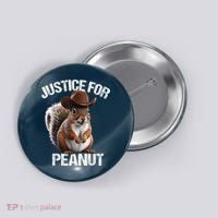 Justice For Peanut The Squirrel Cowboy Hat Peanut Squirrel Button thumb 0