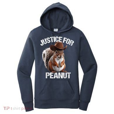 Justice For Peanut The Squirrel Cowboy Hat Peanut Squirrel Women's Hoodie