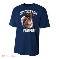 Justice For Peanut The Squirrel Cowboy Hat Peanut Squirrel Youth Performance Sprint T-Shirt thumb 0