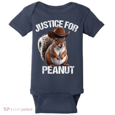 Justice For Peanut The Squirrel Cowboy Hat Peanut Squirrel Baby Bodysuit