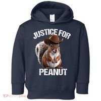Justice For Peanut The Squirrel Cowboy Hat Peanut Squirrel Toddler Hoodie thumb 0
