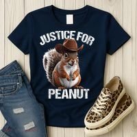 Justice For Peanut The Squirrel Cowboy Hat Peanut Squirrel Women's T-Shirt thumb 3
