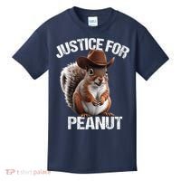 Justice For Peanut The Squirrel Cowboy Hat Peanut Squirrel Kids T-Shirt thumb 0