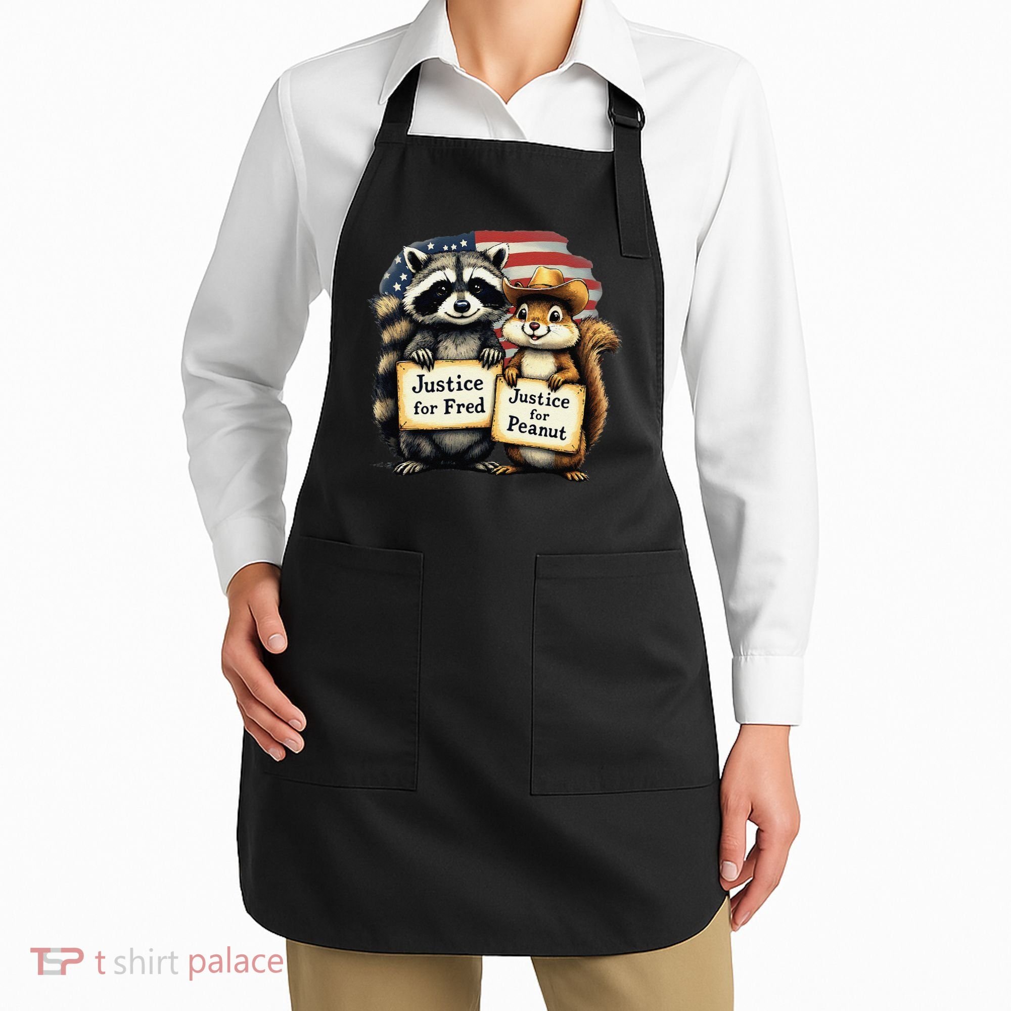 Justice For Peanut The Squirrel And Fred The Raccoon Apron