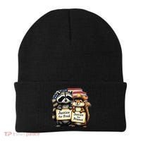 Justice For Peanut The Squirrel And Fred The Raccoon Beanie thumb 0