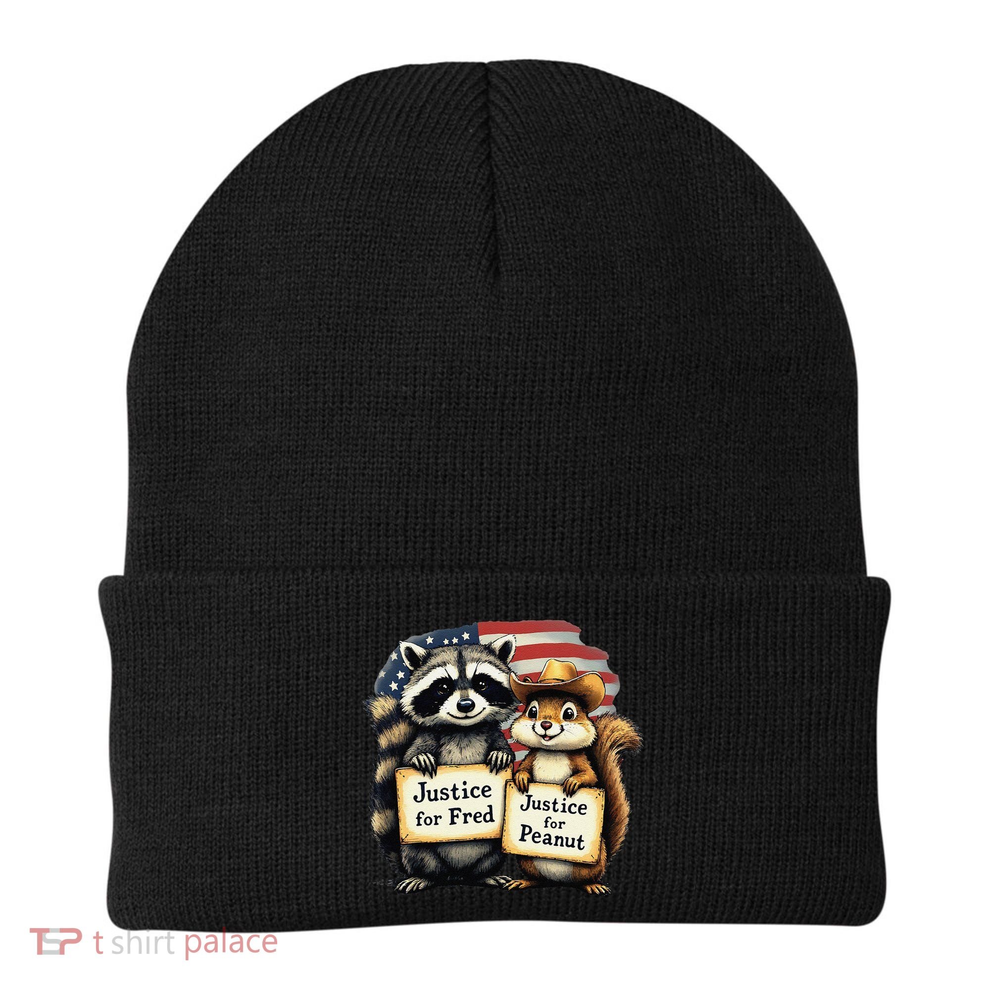 Justice For Peanut The Squirrel And Fred The Raccoon Beanie
