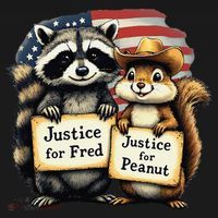 Justice For Peanut The Squirrel And Fred The Raccoon Toddler Hoodie thumb 2