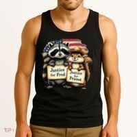 Justice For Peanut The Squirrel And Fred The Raccoon Tank Top thumb 3