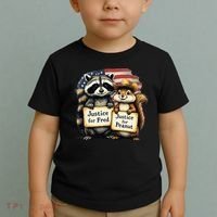 Justice For Peanut The Squirrel And Fred The Raccoon Toddler T-Shirt thumb 2
