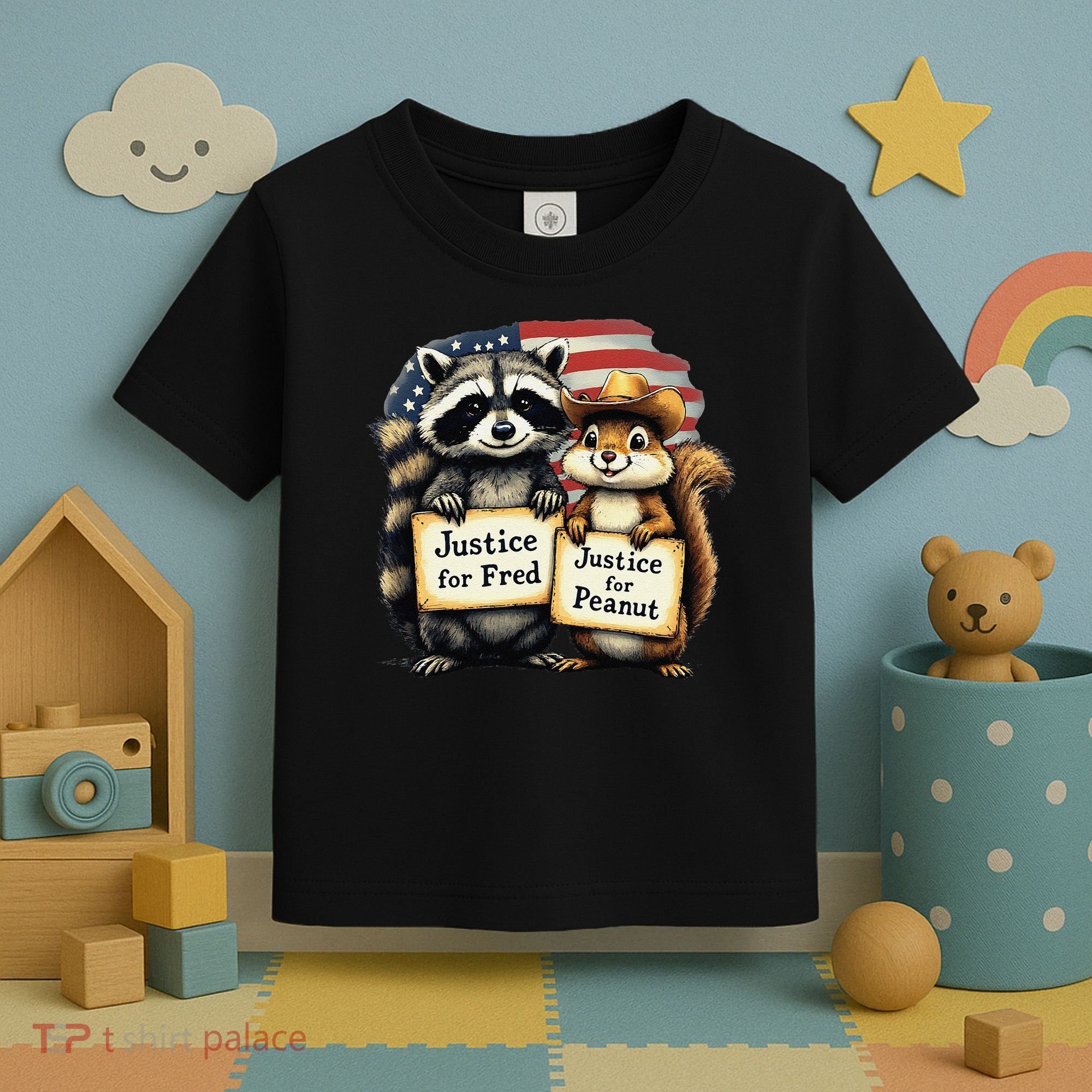 Justice For Peanut The Squirrel And Fred The Raccoon Toddler T-Shirt