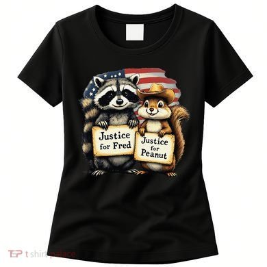 Justice For Peanut The Squirrel And Fred The Raccoon Women's T-Shirt