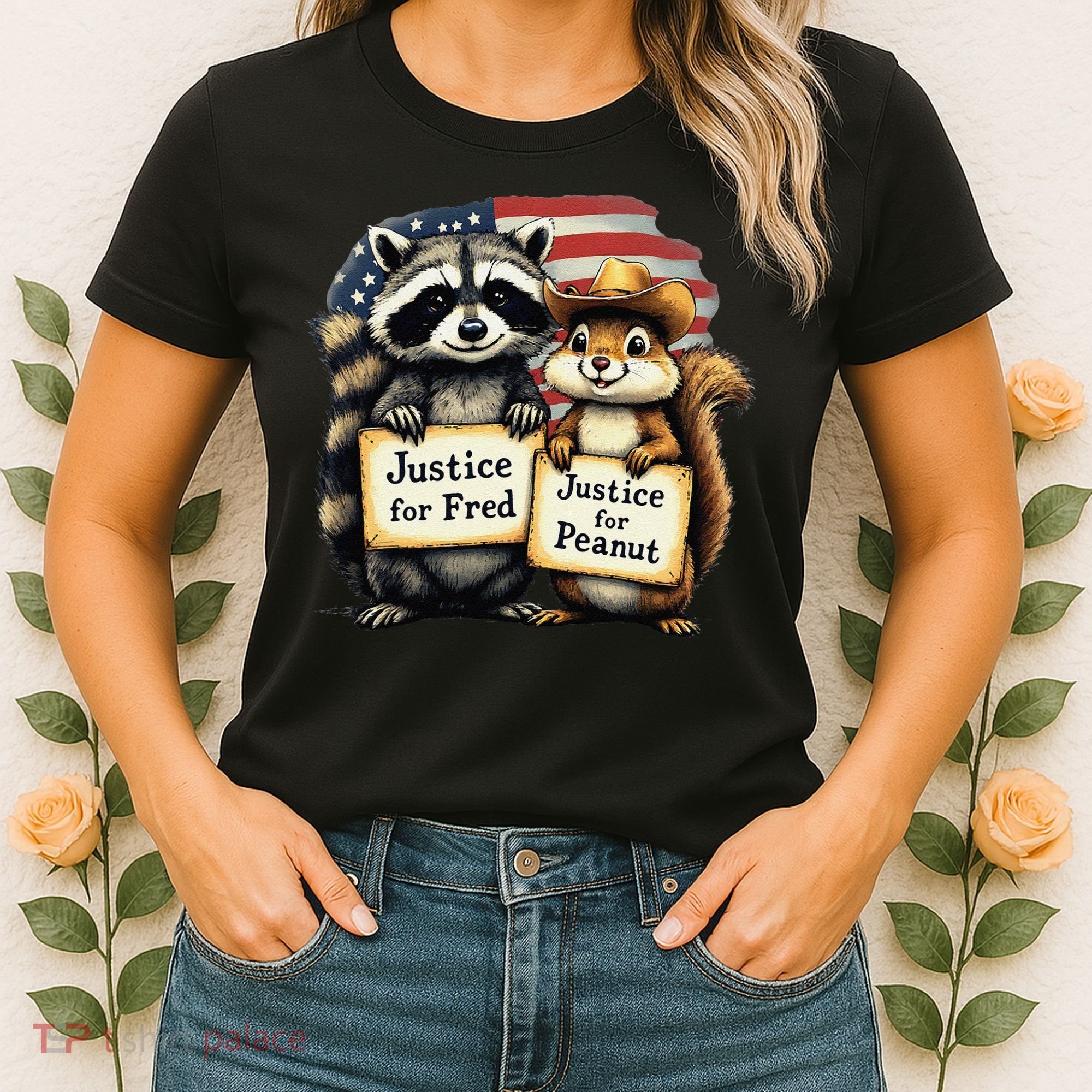 Justice For Peanut The Squirrel And Fred The Raccoon Women's T-Shirt