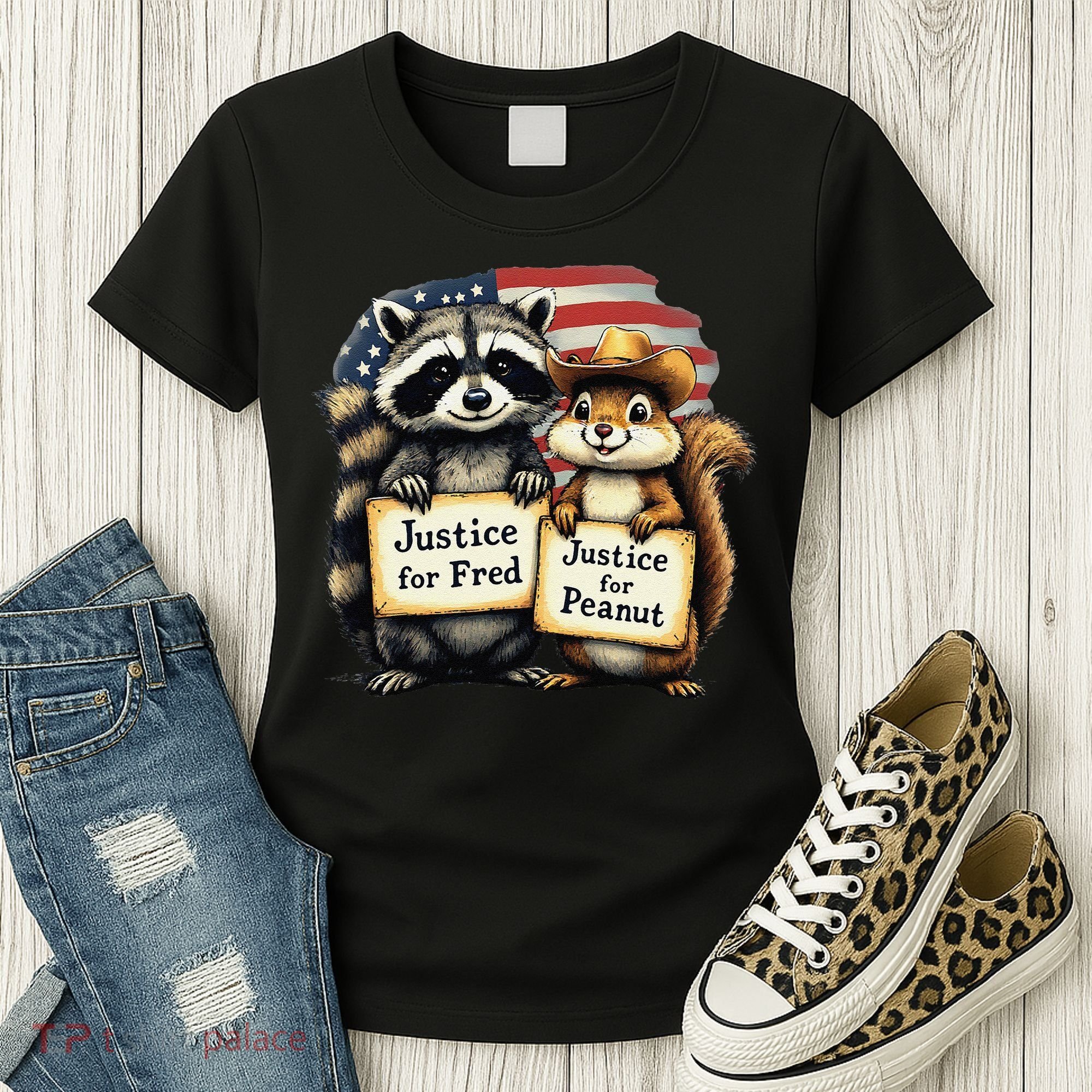 Justice For Peanut The Squirrel And Fred The Raccoon Women's T-Shirt