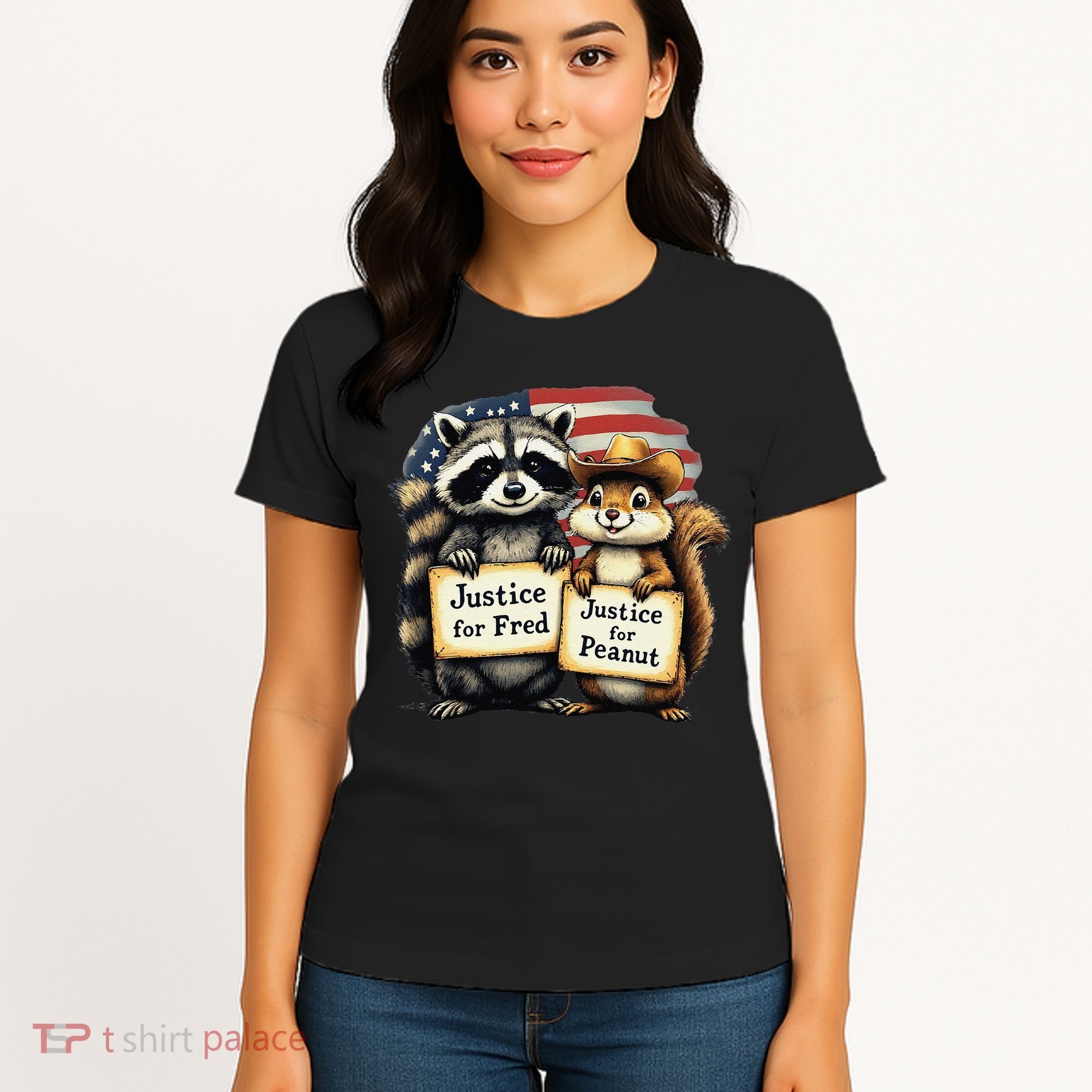 Justice For Peanut The Squirrel And Fred The Raccoon Women's T-Shirt