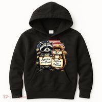 Justice For Peanut The Squirrel And Fred The Raccoon Kids Hoodie thumb 0