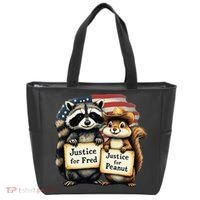 Justice For Peanut The Squirrel And Fred The Raccoon Tote Bag thumb 0